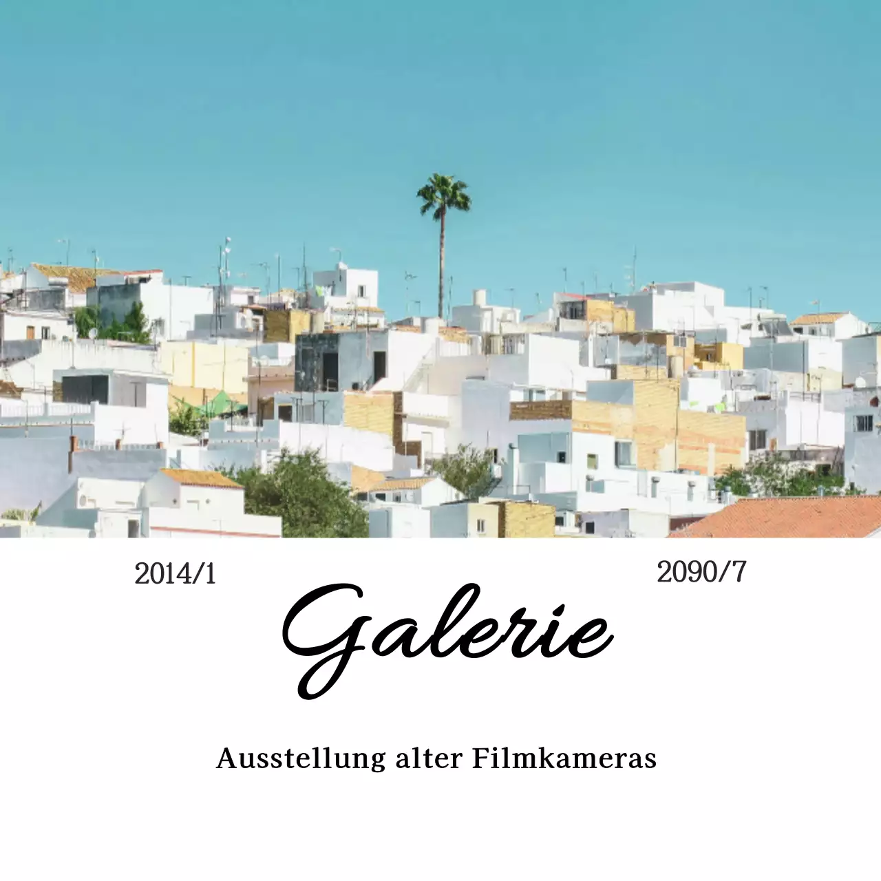 Sky Blue Vintage Ausstellungsführer