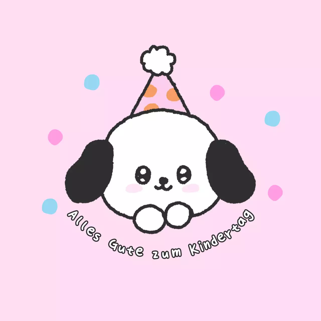 Rosa Baby feiert den Kindertag