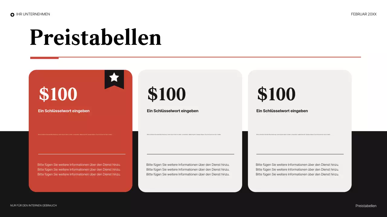 rote elegante juristische präsentation