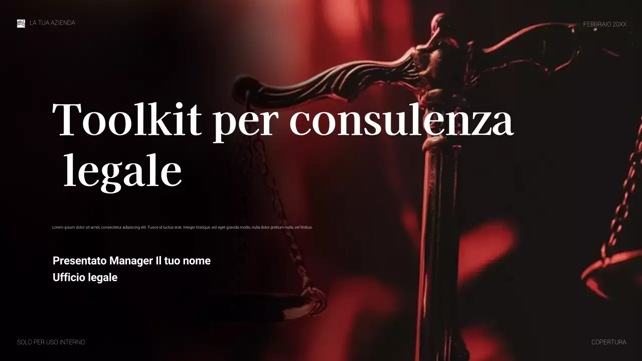 documento legale rosso elegante