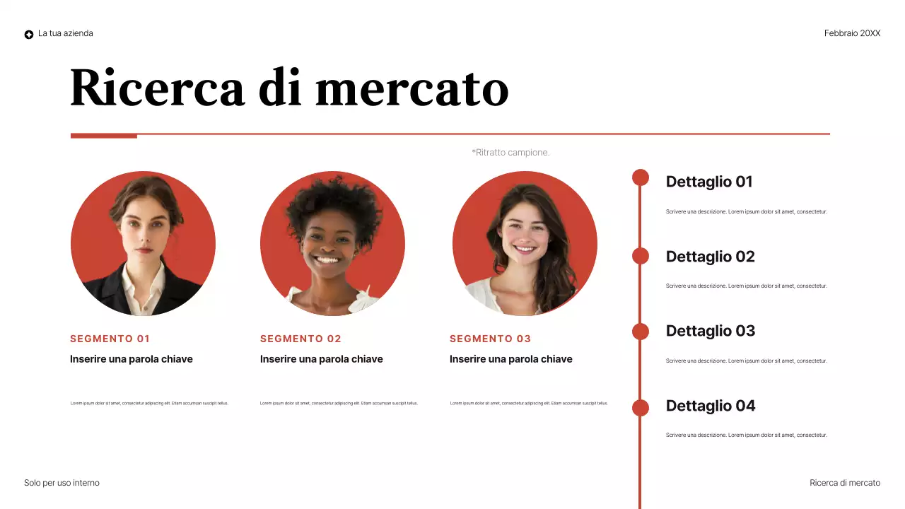 presentazione legale elegante rossa