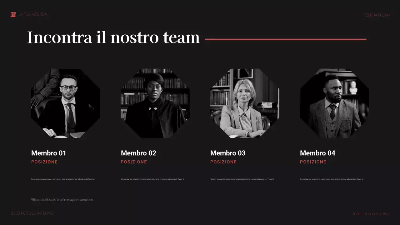 documento legale rosso elegante