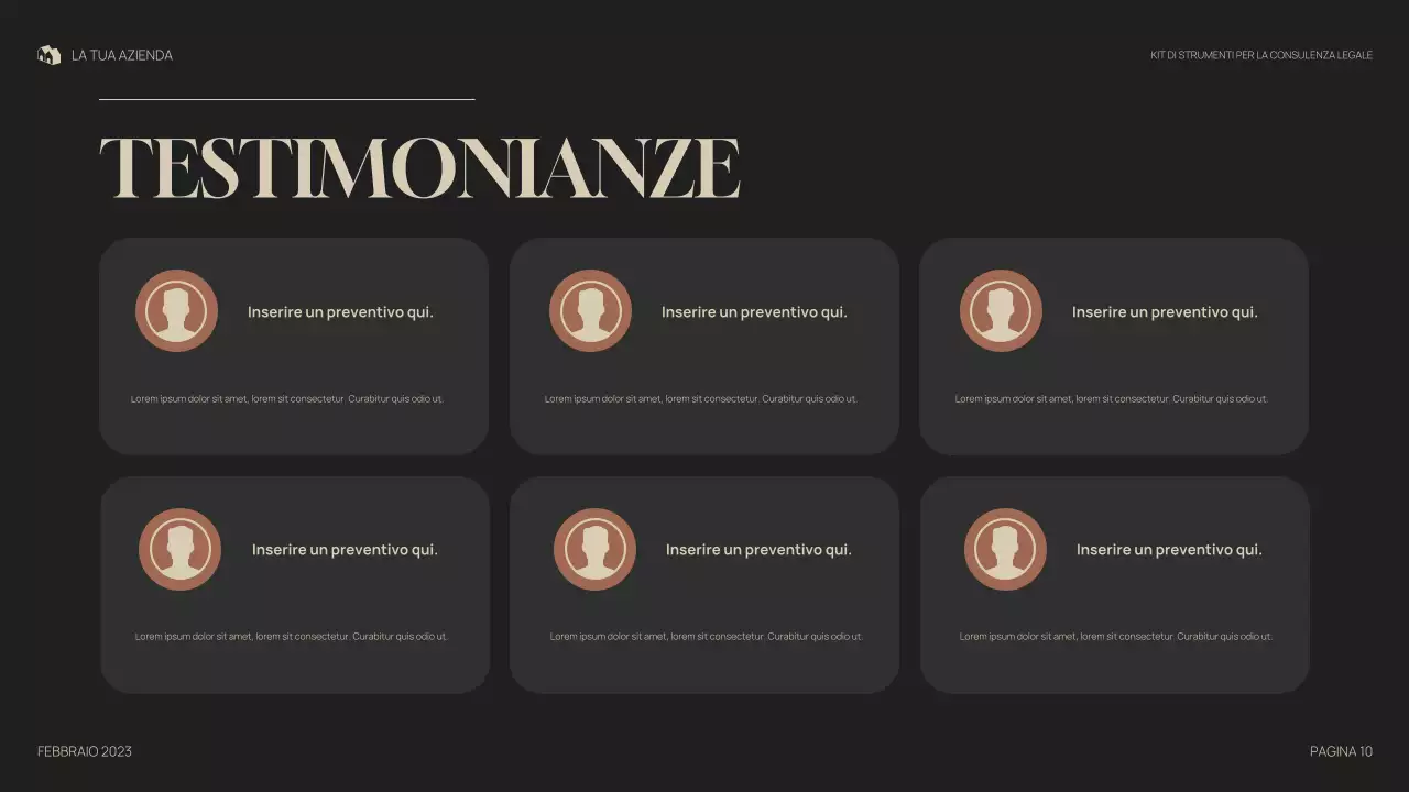 presentazione legale professionale grigia