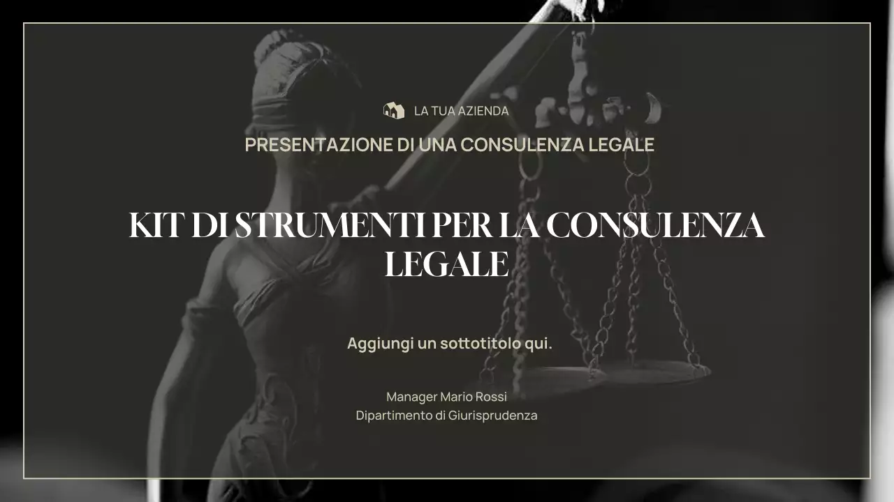 presentazione legale professionale grigia