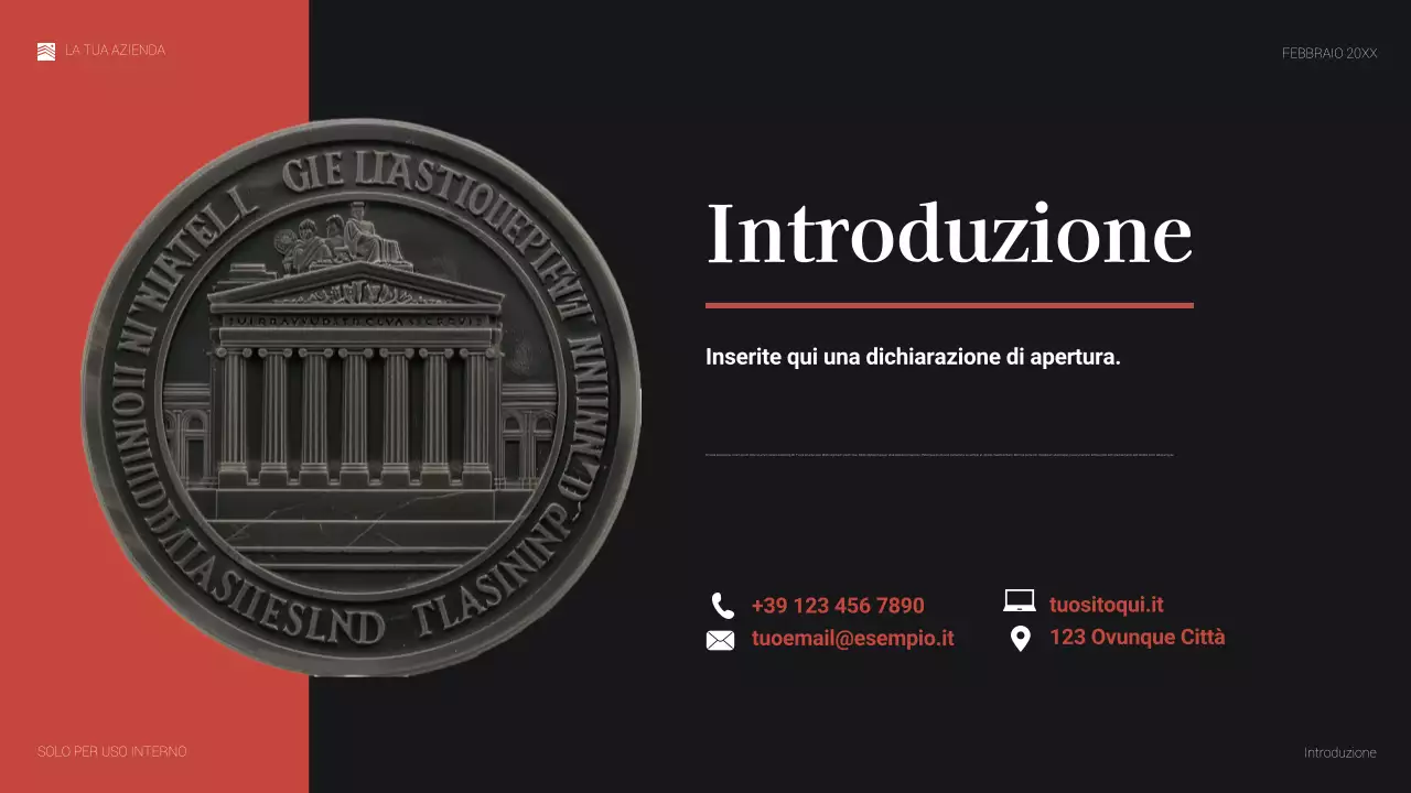 documento legale rosso elegante