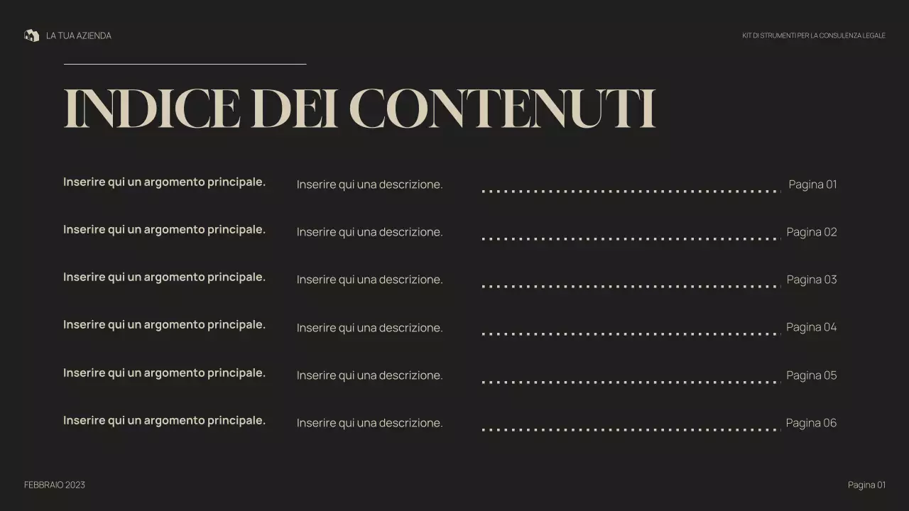 presentazione legale professionale grigia