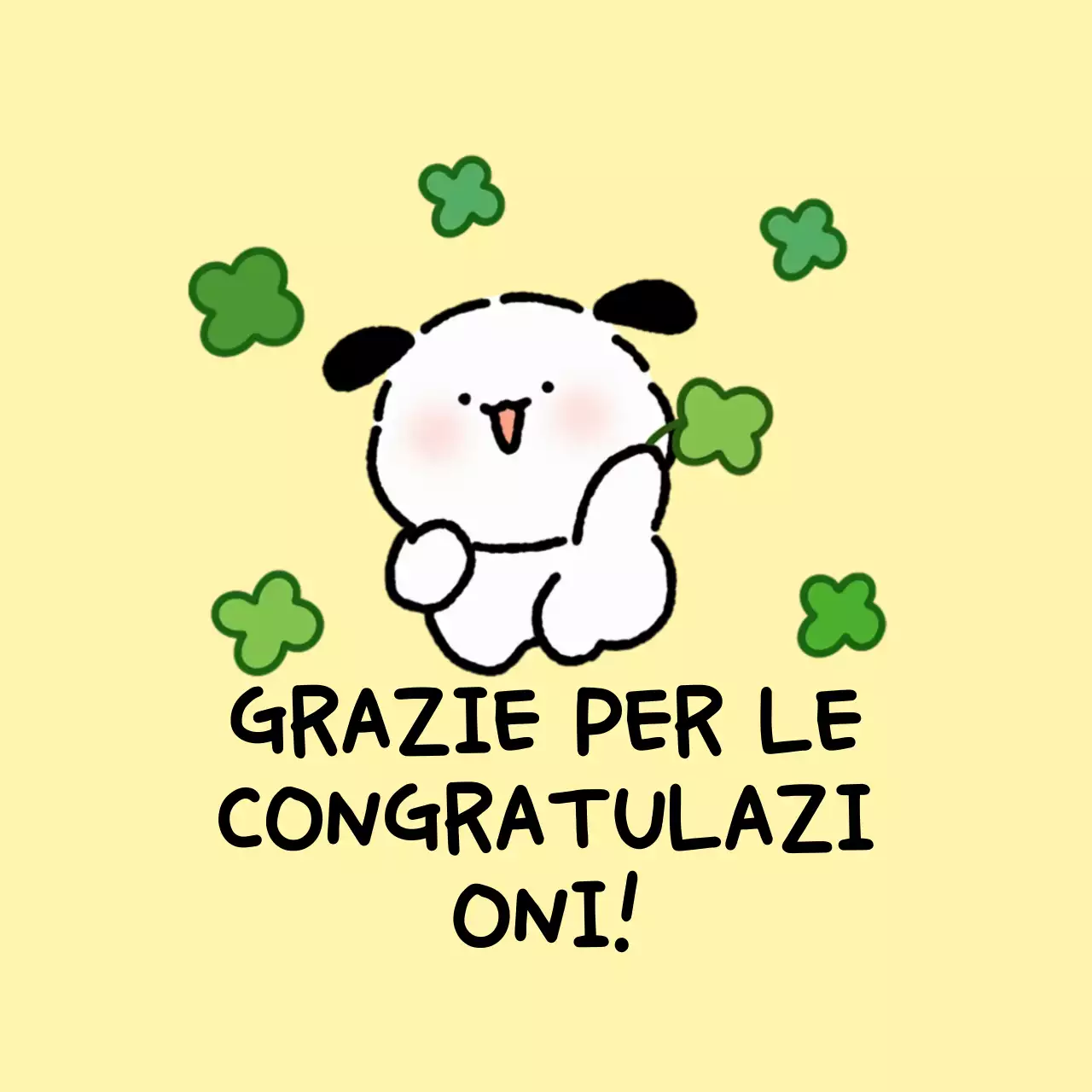 Cartolina di congratulazioni per il bambino giallo
