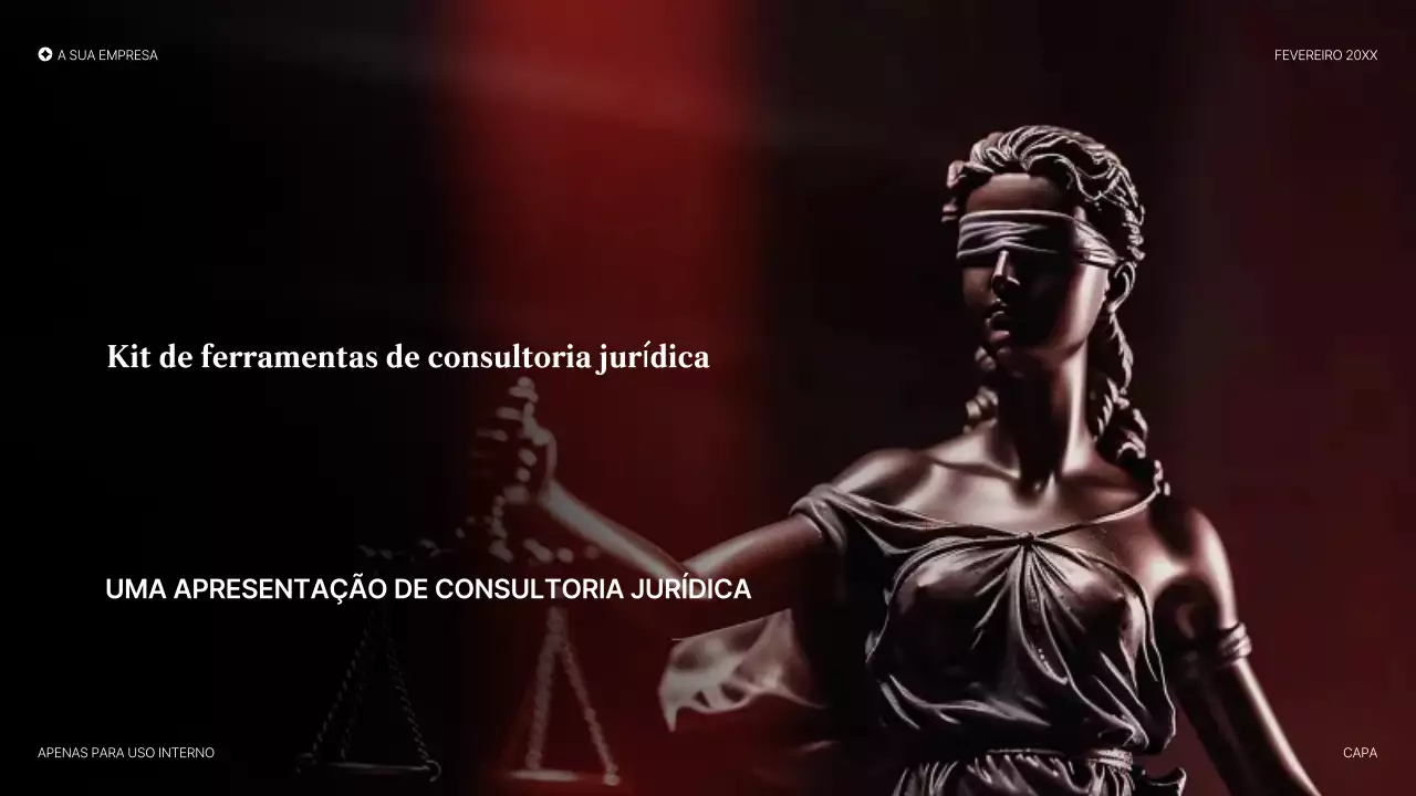 apresentação legal elegante vermelha