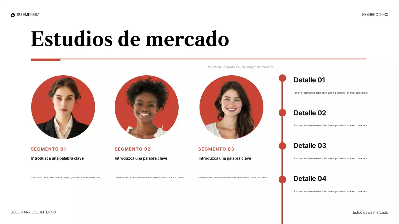 Presentación legal elegante en color rojo.