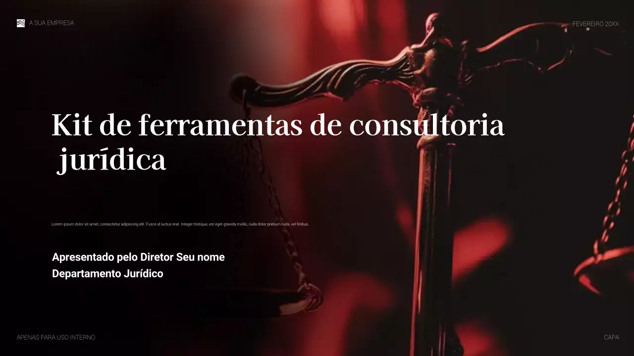documento legal elegante vermelho