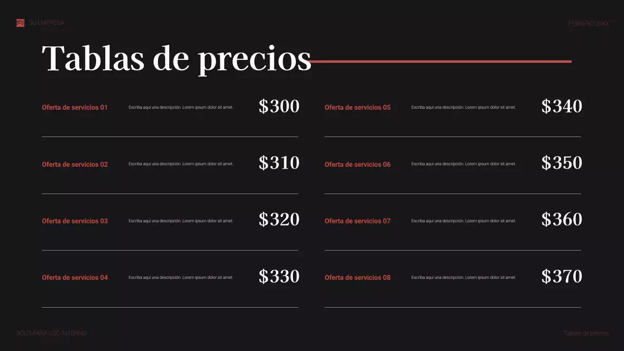 Documento legal elegante de color rojo