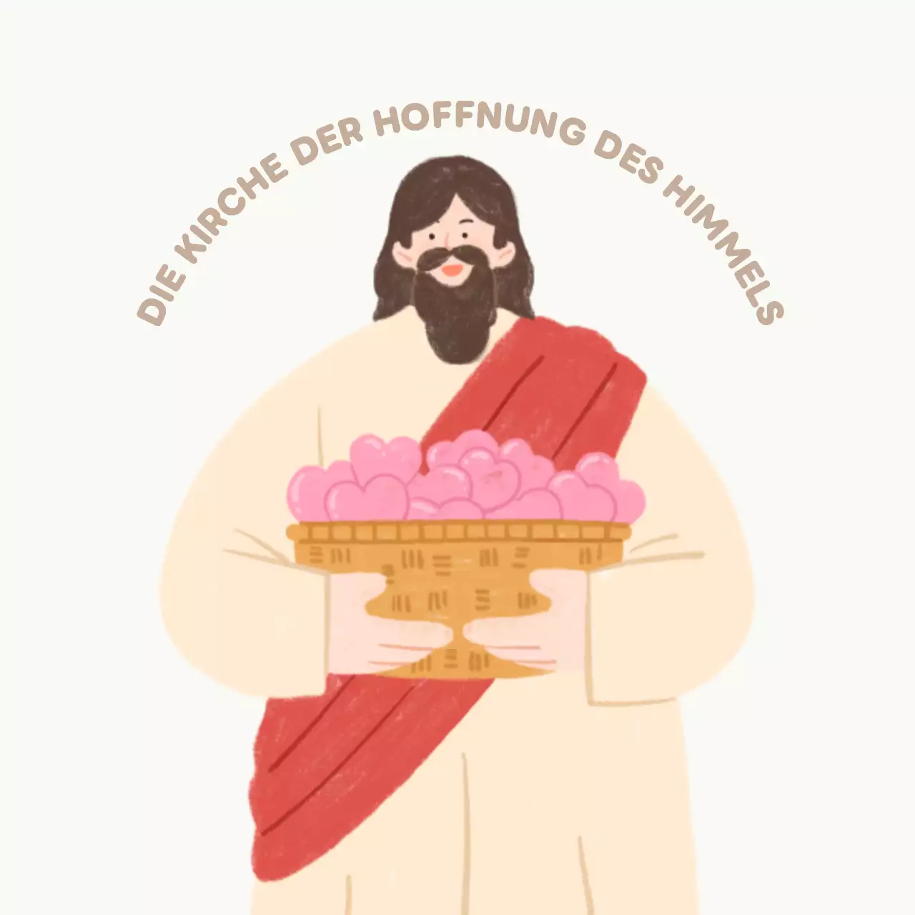 Elfenbeinfarbene, einfache religiöse Promotion