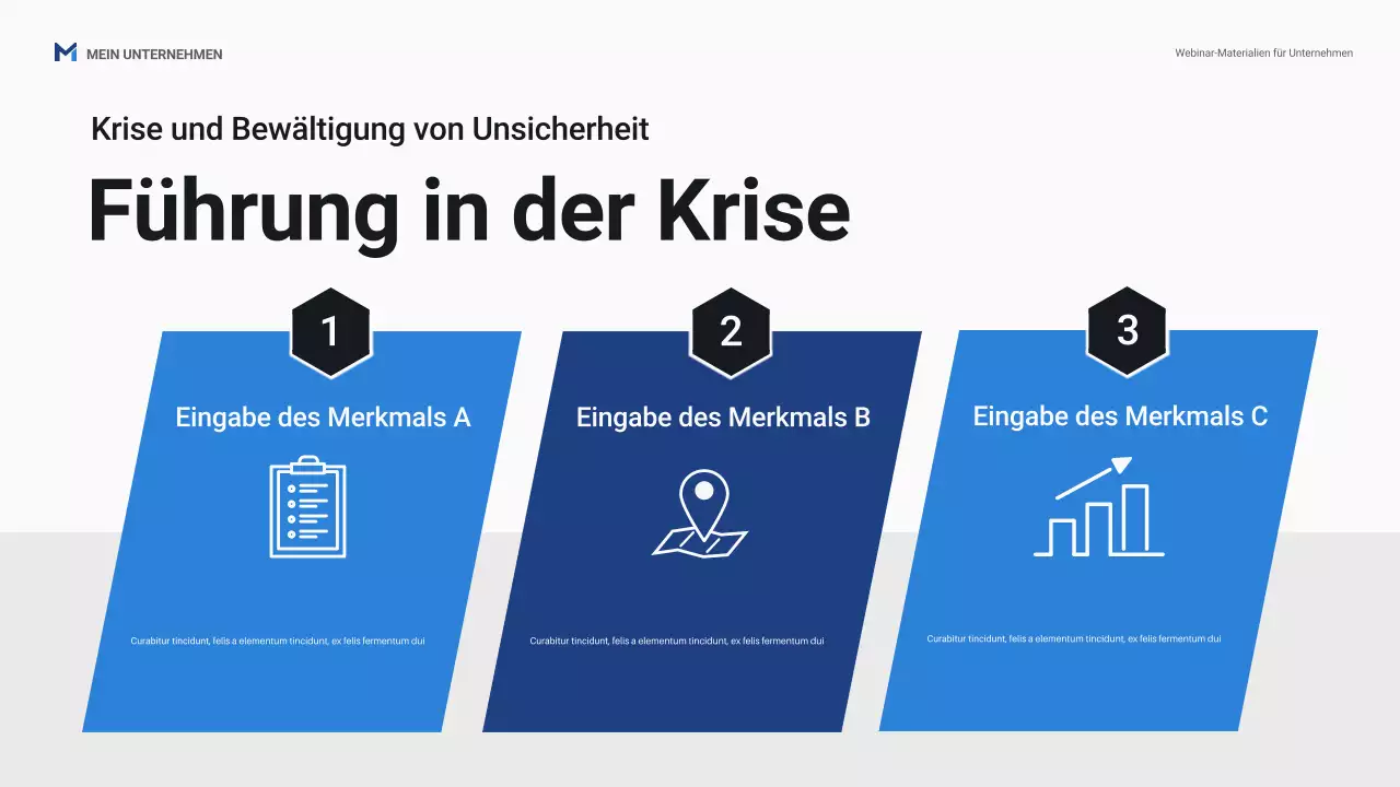 Blaue professionelle Business-Webinar-Promotion-Präsentation