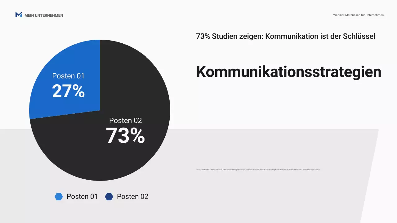 Blaue professionelle Business-Webinar-Promotion-Präsentation