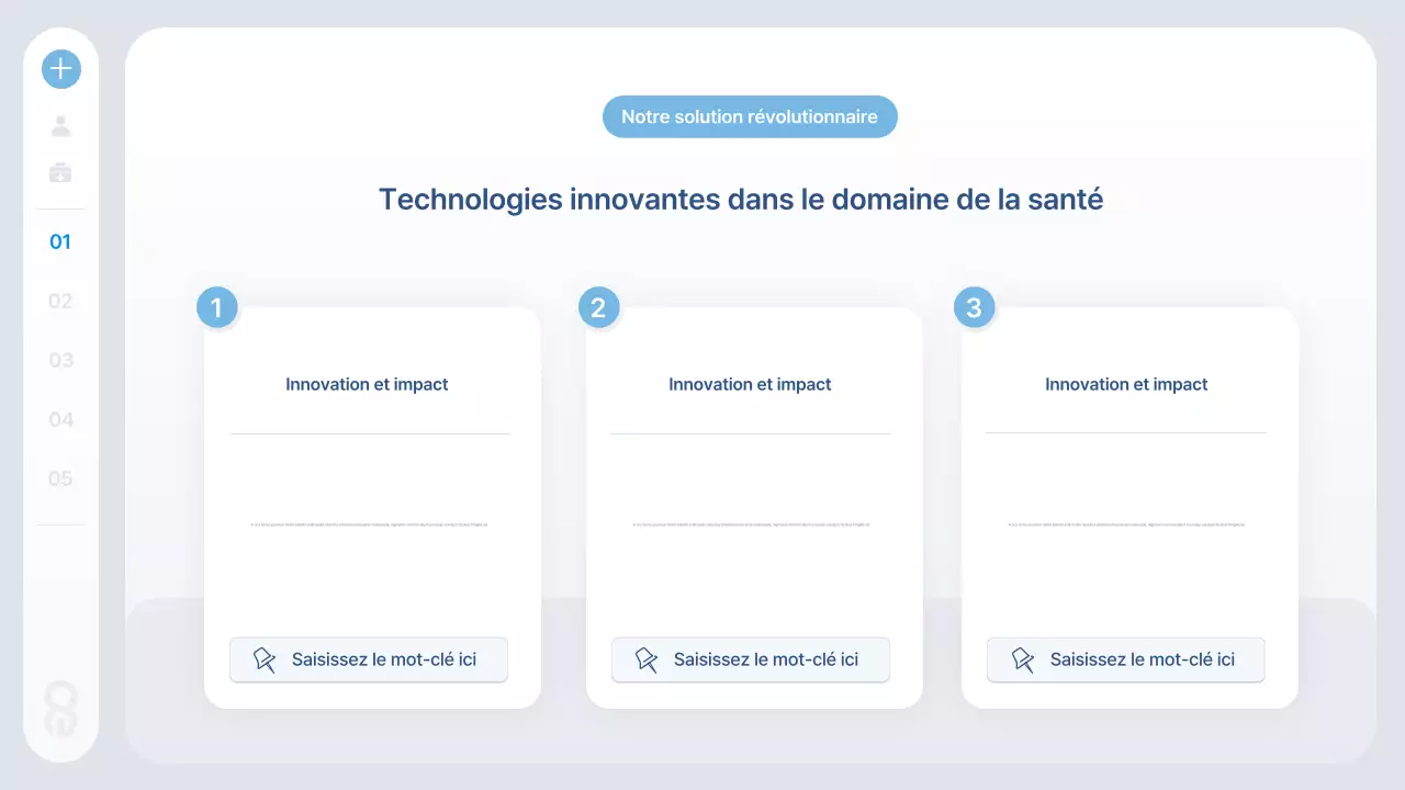 Informations sur la technologie de santé moderne bleue
