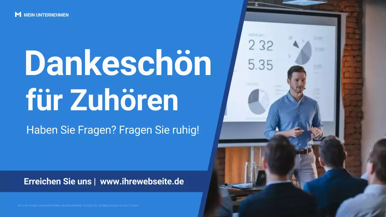 Blaue professionelle Business-Webinar-Promotion-Präsentation
