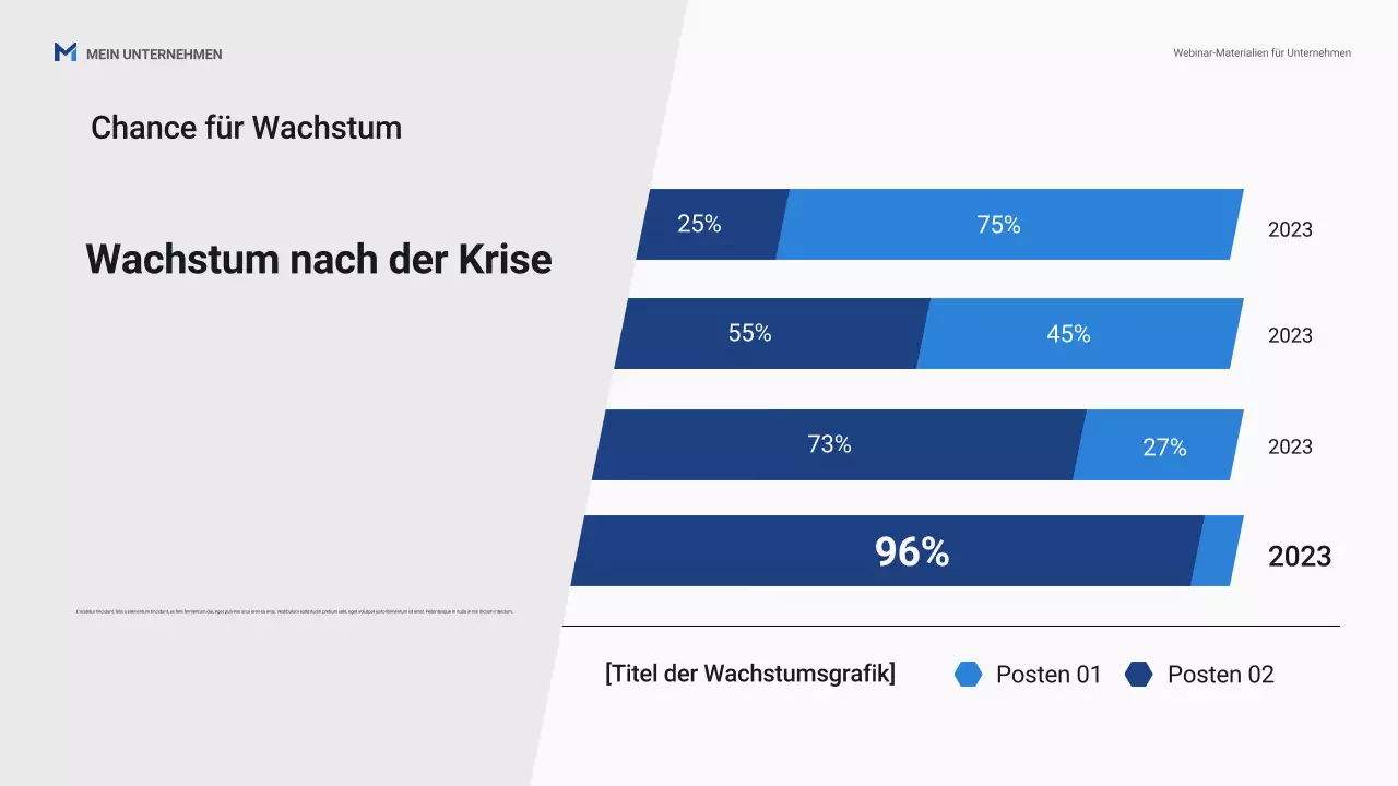 Blaue professionelle Business-Webinar-Promotion-Präsentation