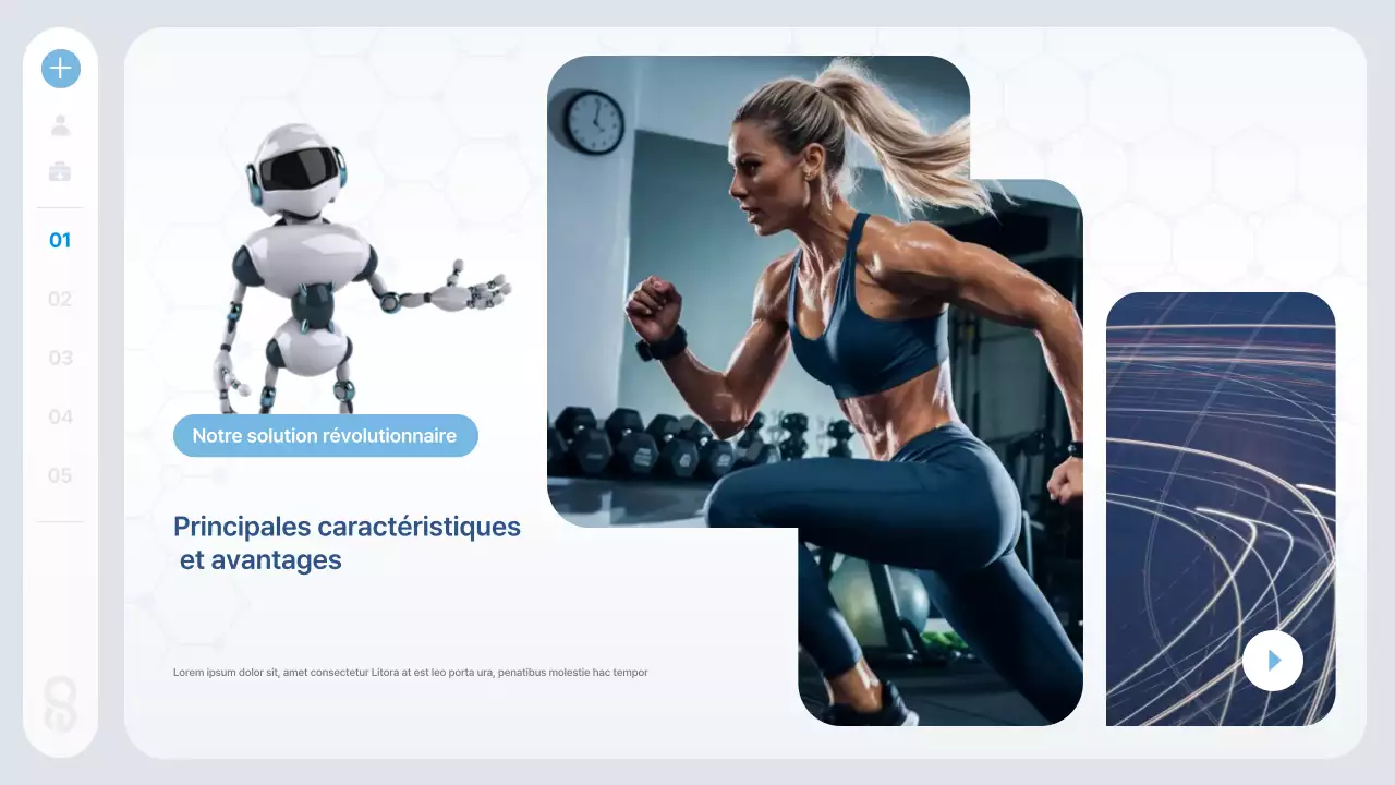 Informations sur la technologie de santé moderne bleue