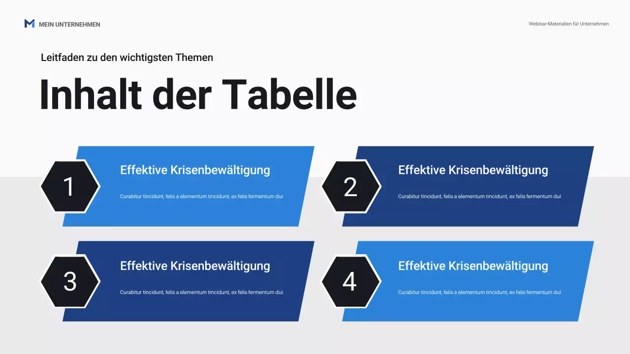 Blaue professionelle Business-Webinar-Promotion-Präsentation