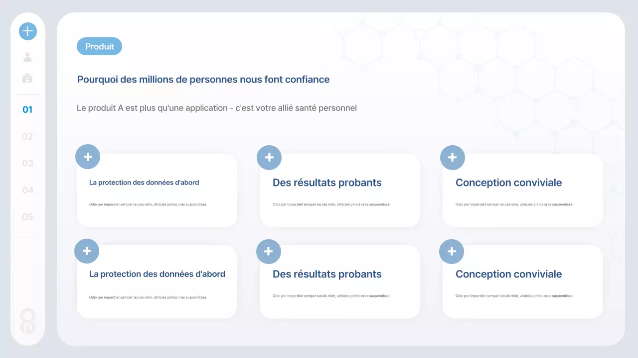 Informations sur la technologie de santé moderne bleue