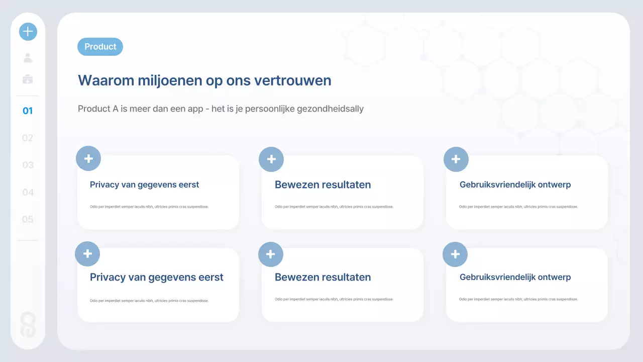 Blue Modern Health Tech-informatie