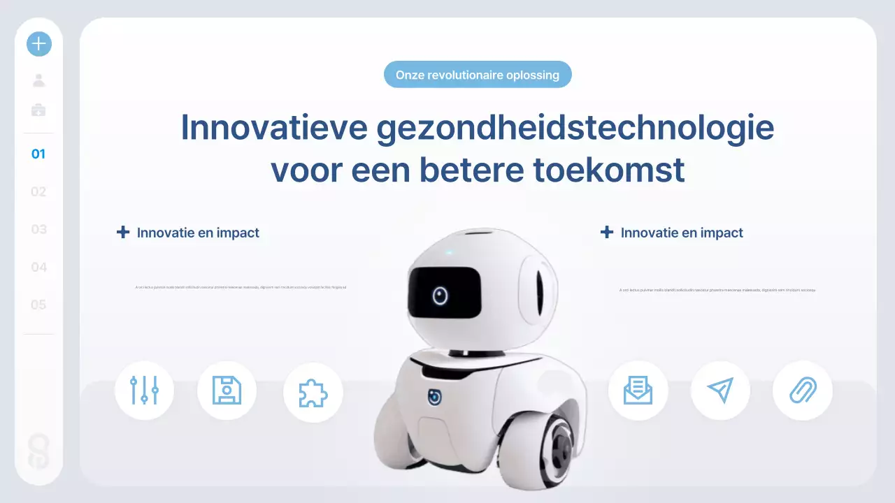 Blue Modern Health Tech-informatie