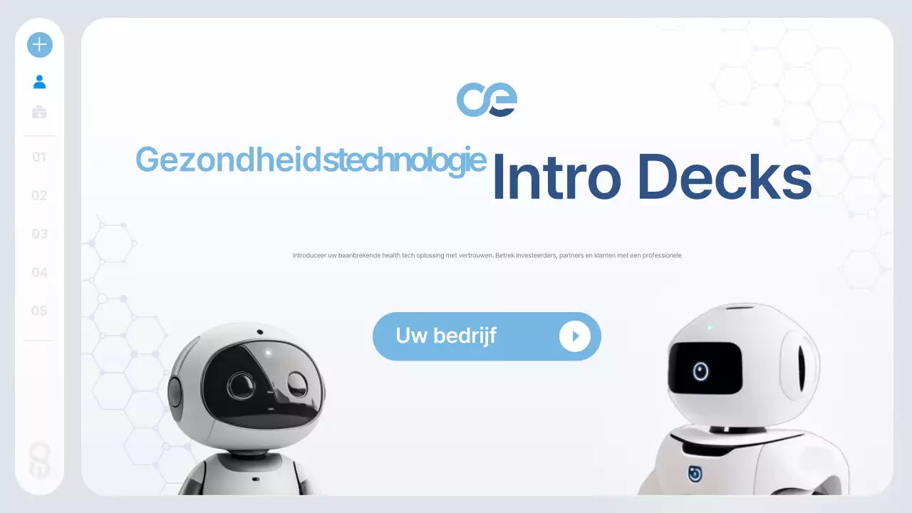 Blue Modern Health Tech-informatie