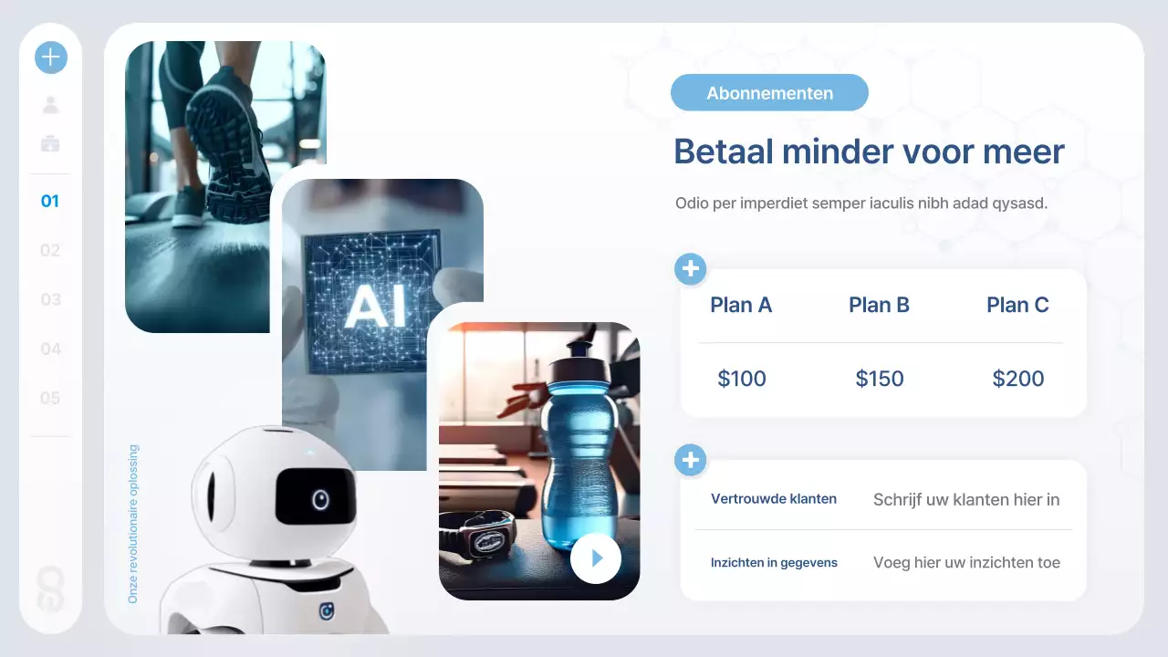 Blue Modern Health Tech-informatie