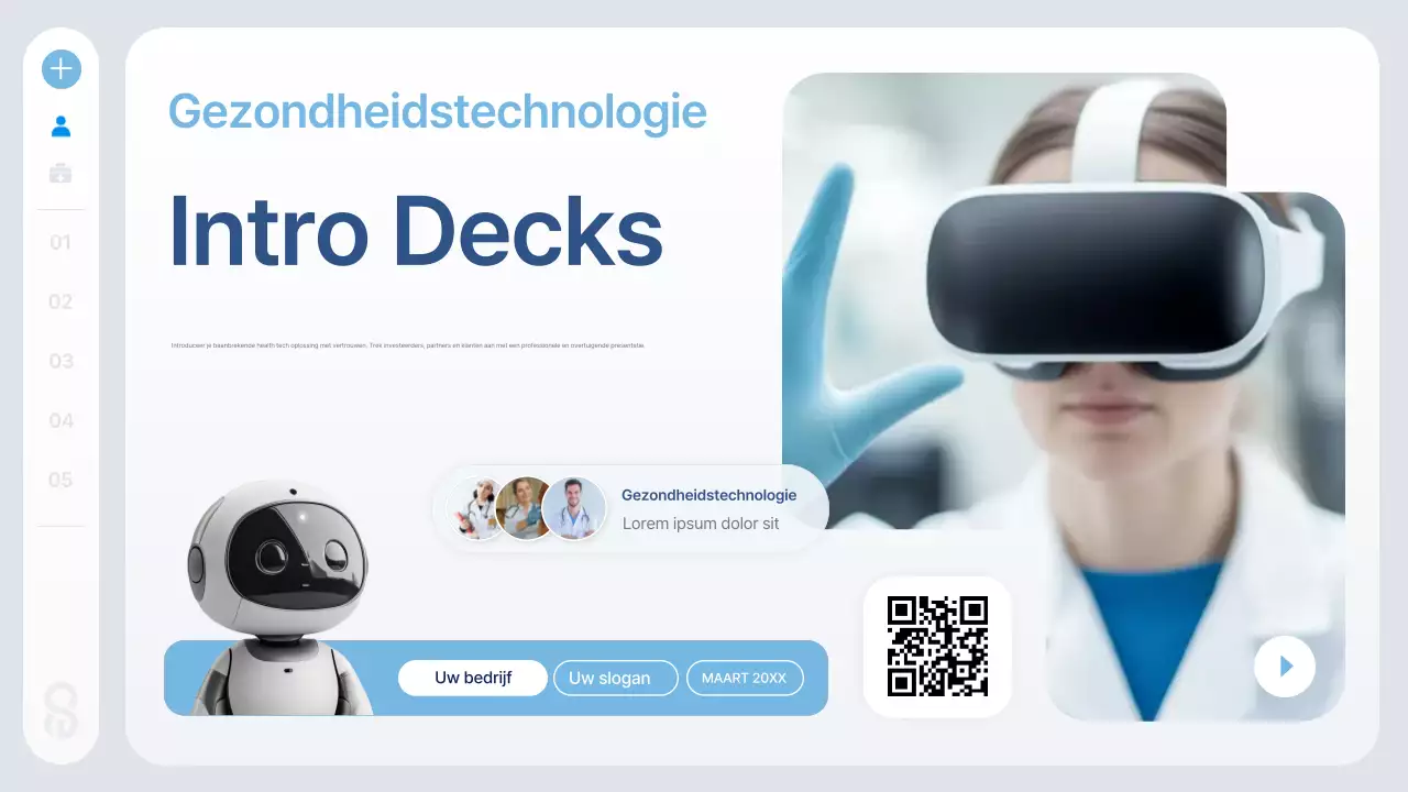 Blue Modern Health Tech-informatie