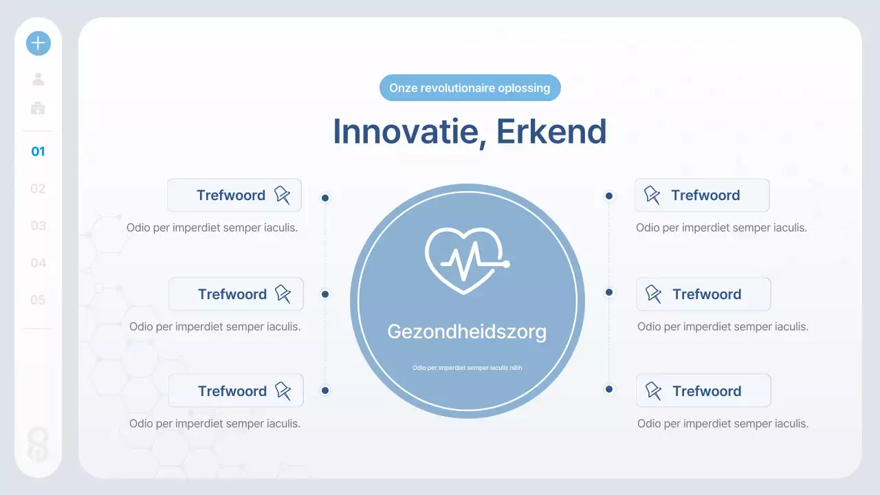 Blue Modern Health Tech-informatie