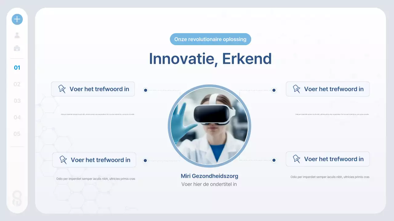 Blue Modern Health Tech-informatie