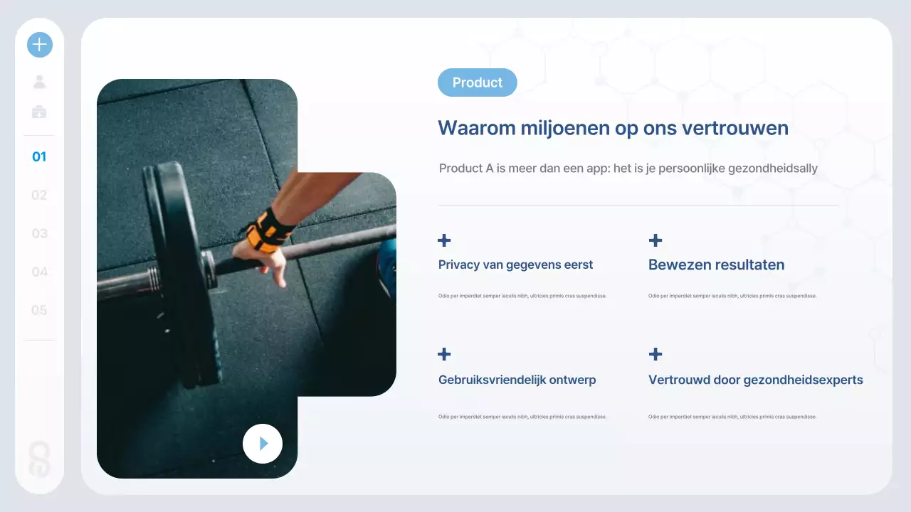 Blue Modern Health Tech-informatie