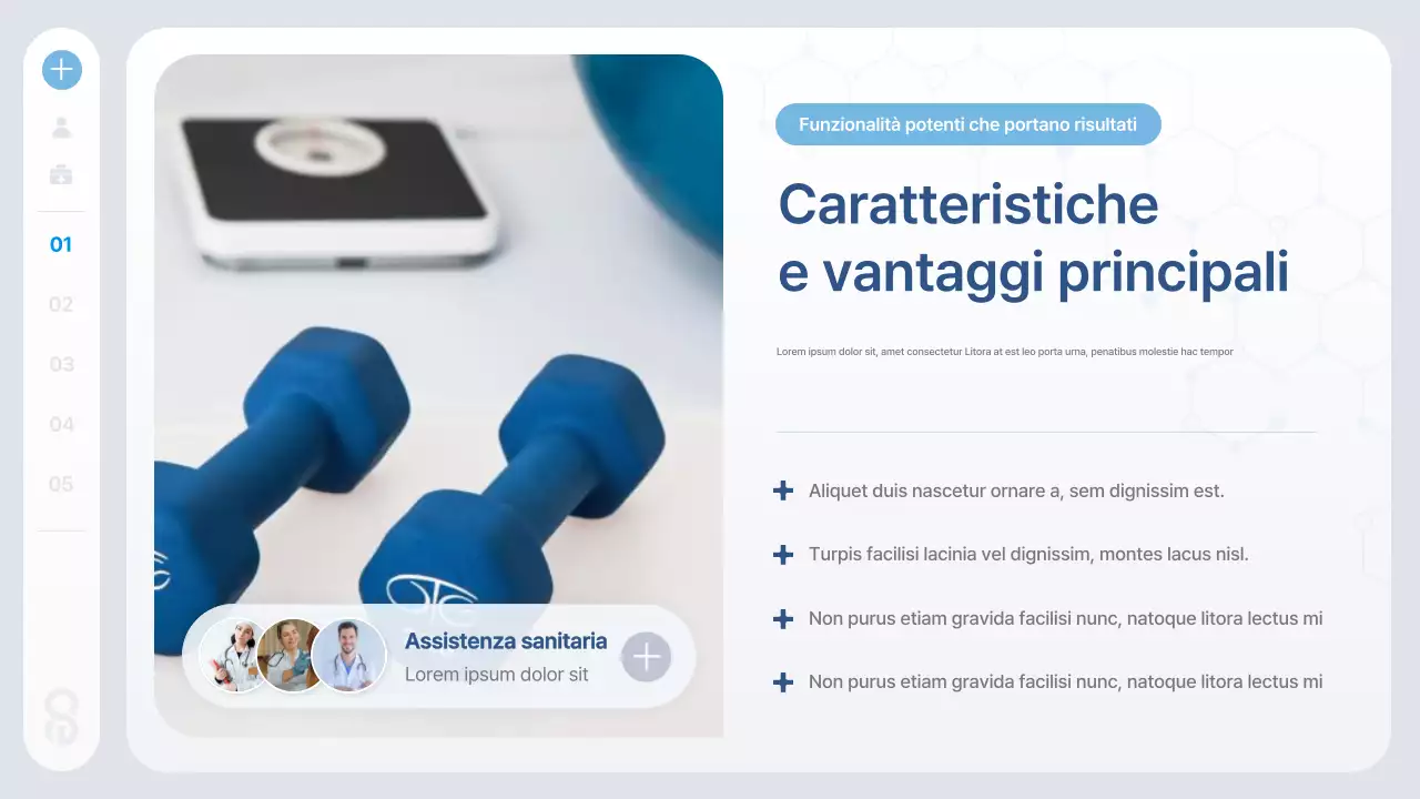 Informazioni sulla tecnologia sanitaria moderna blu