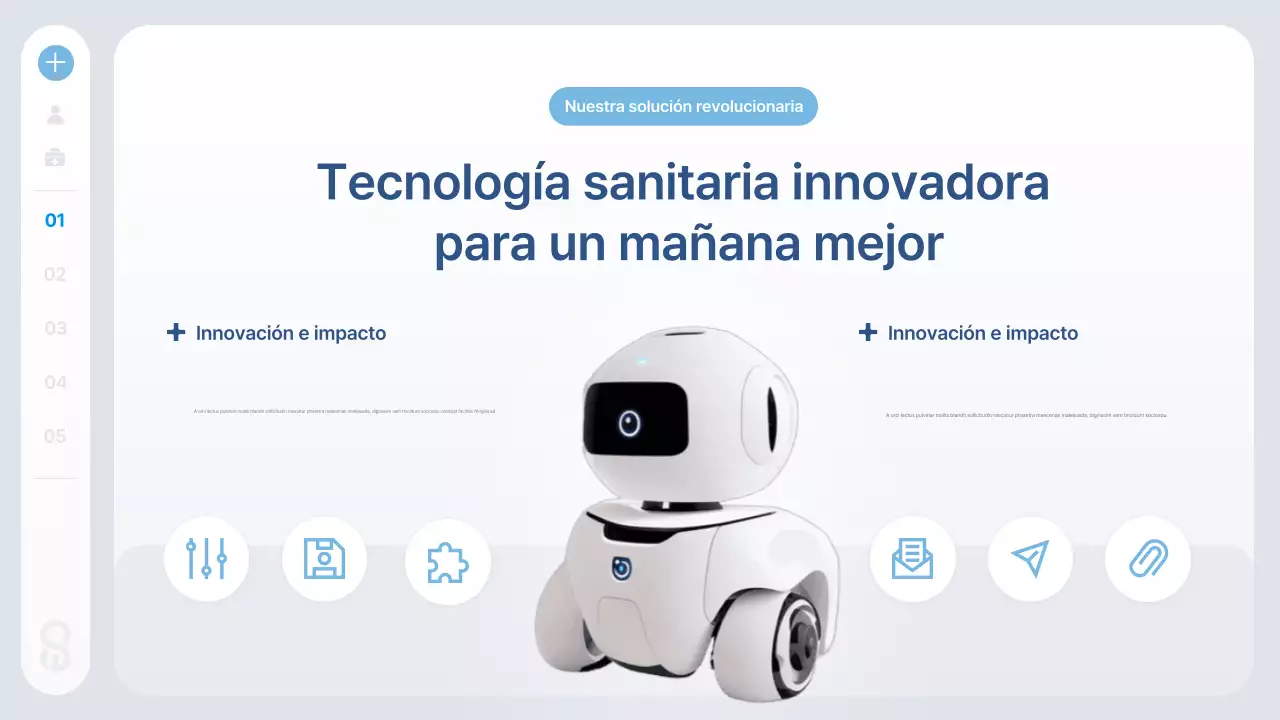 Información sobre tecnología sanitaria moderna de Blue