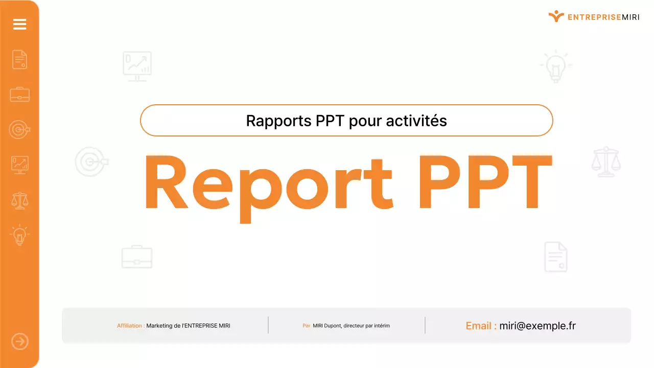 Rapport Orange Modern