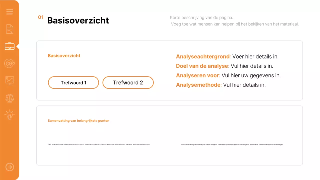 Oranje Modern Rapport Rapport