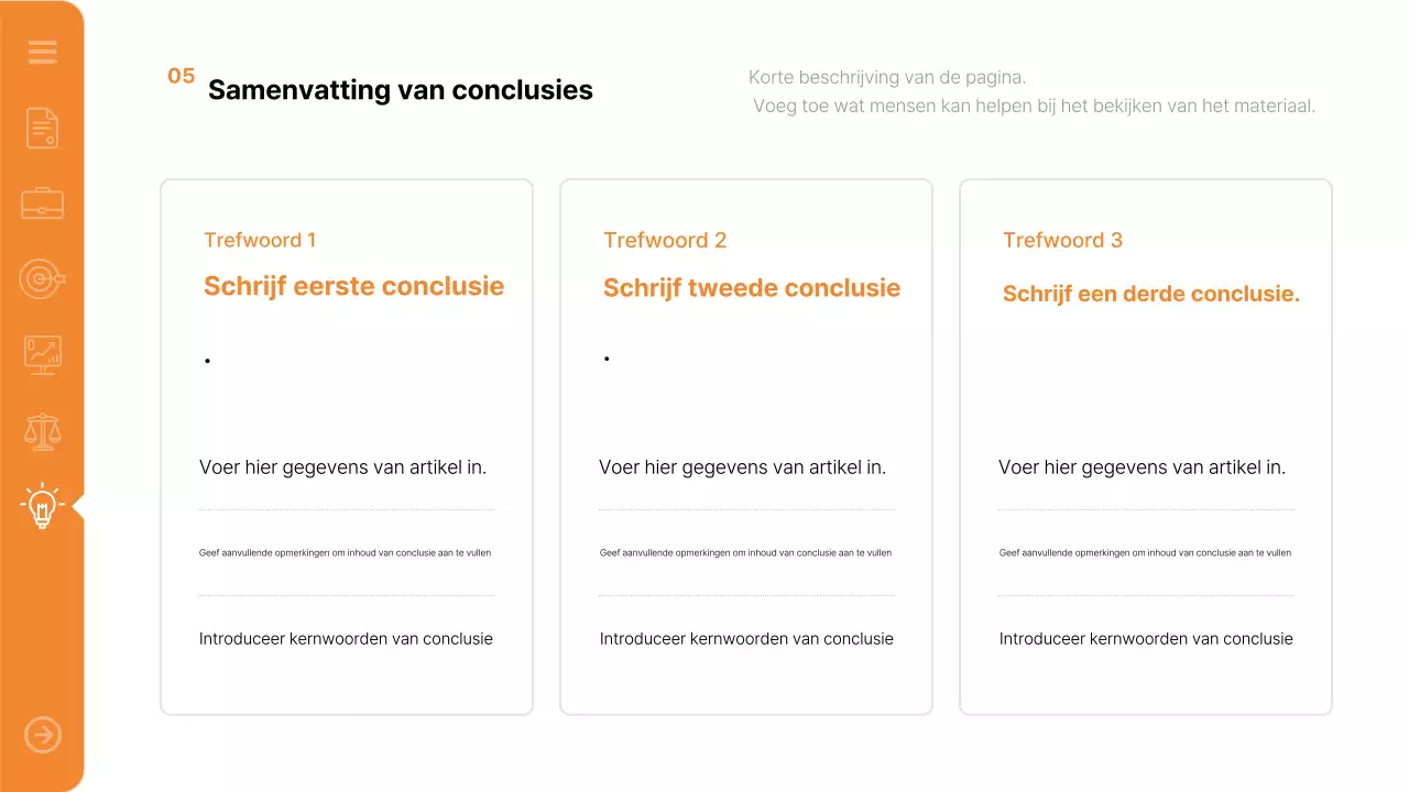 Oranje Modern Rapport Rapport