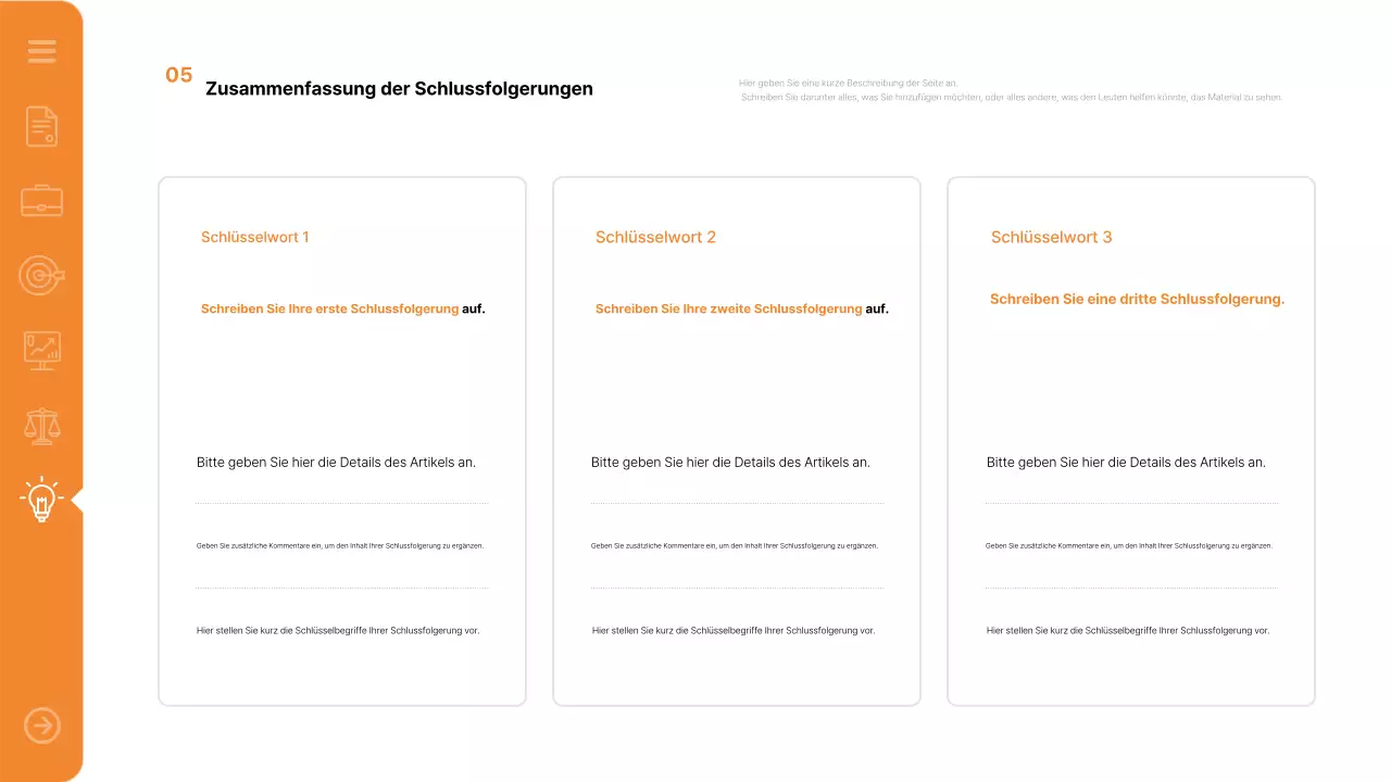 Orange Modern Report Bericht