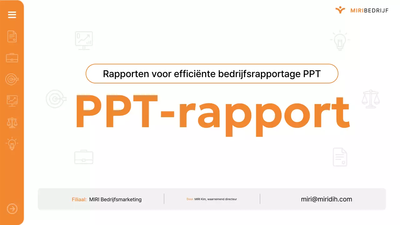Oranje Modern Rapport Rapport