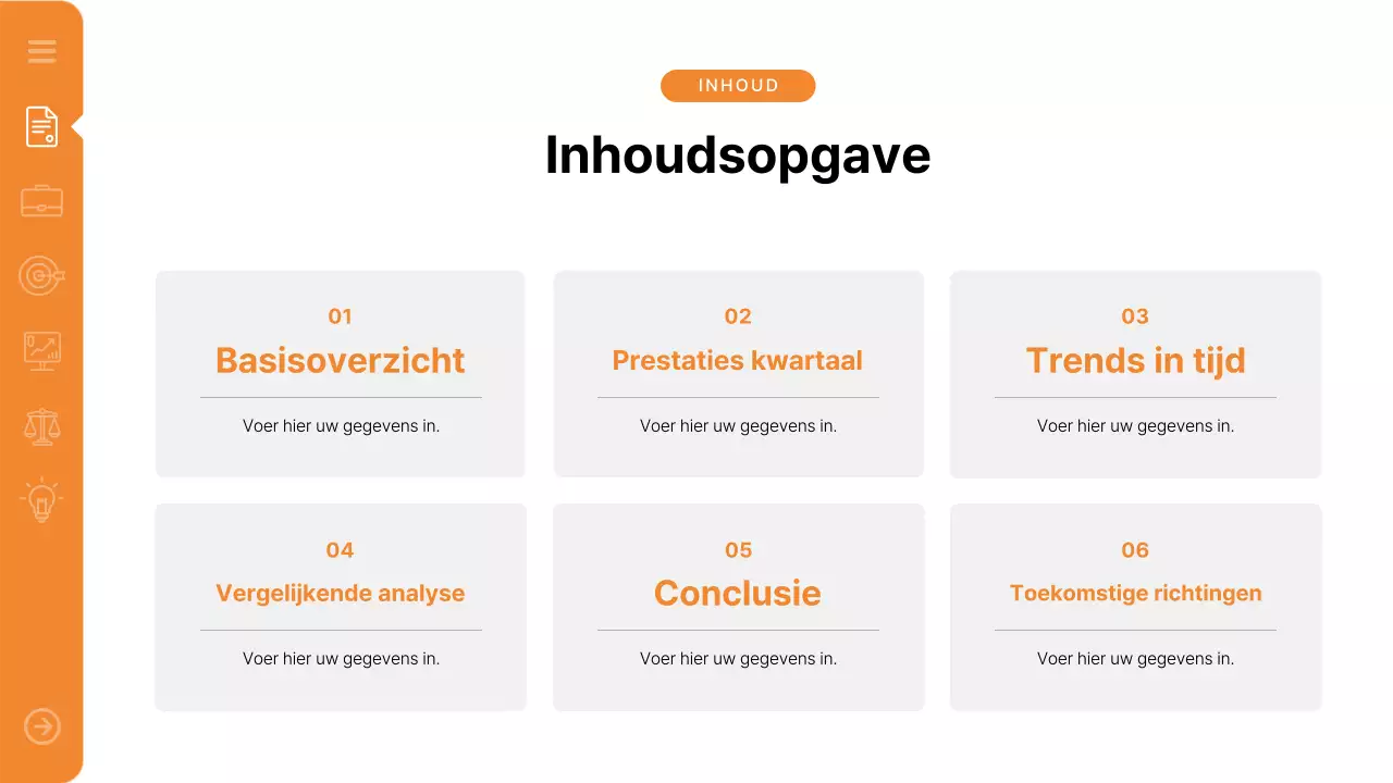 Oranje Modern Rapport Rapport