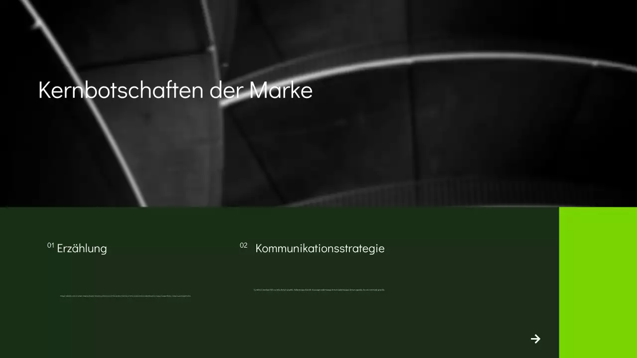 grüne moderne Marketingpräsentation