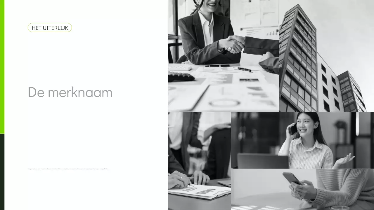 groene moderne marketingpresentatie