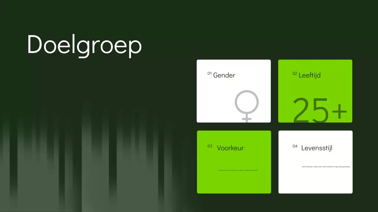 groene moderne marketingpresentatie