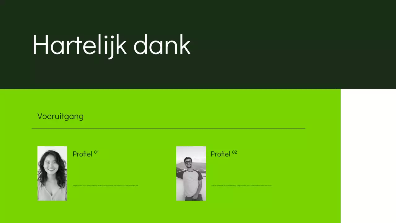 groene moderne marketingpresentatie