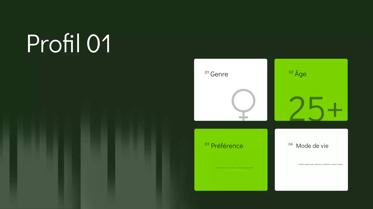 présentation marketing verte et moderne