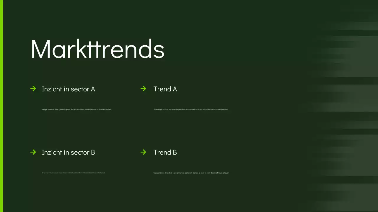 groene moderne marketingpresentatie