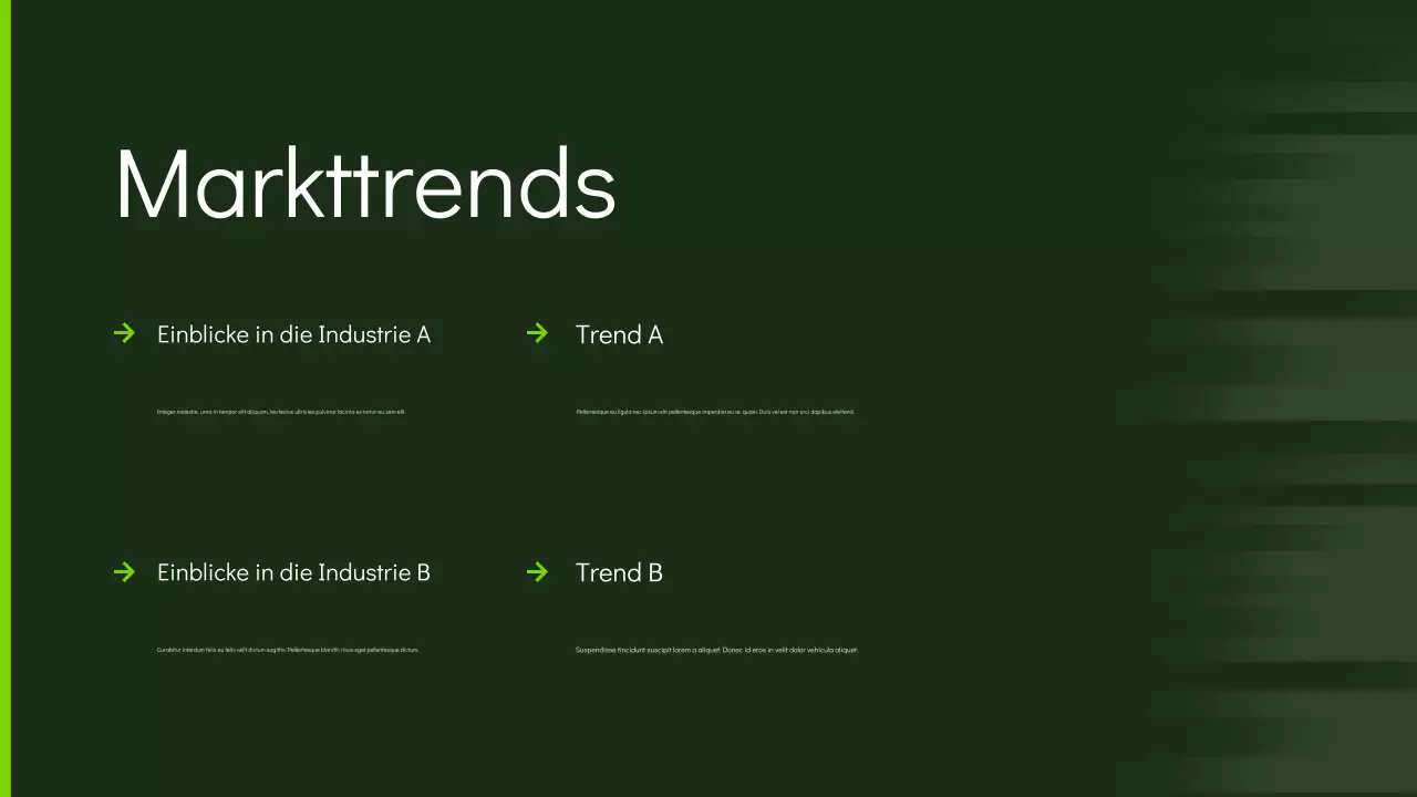 grüne moderne Marketingpräsentation