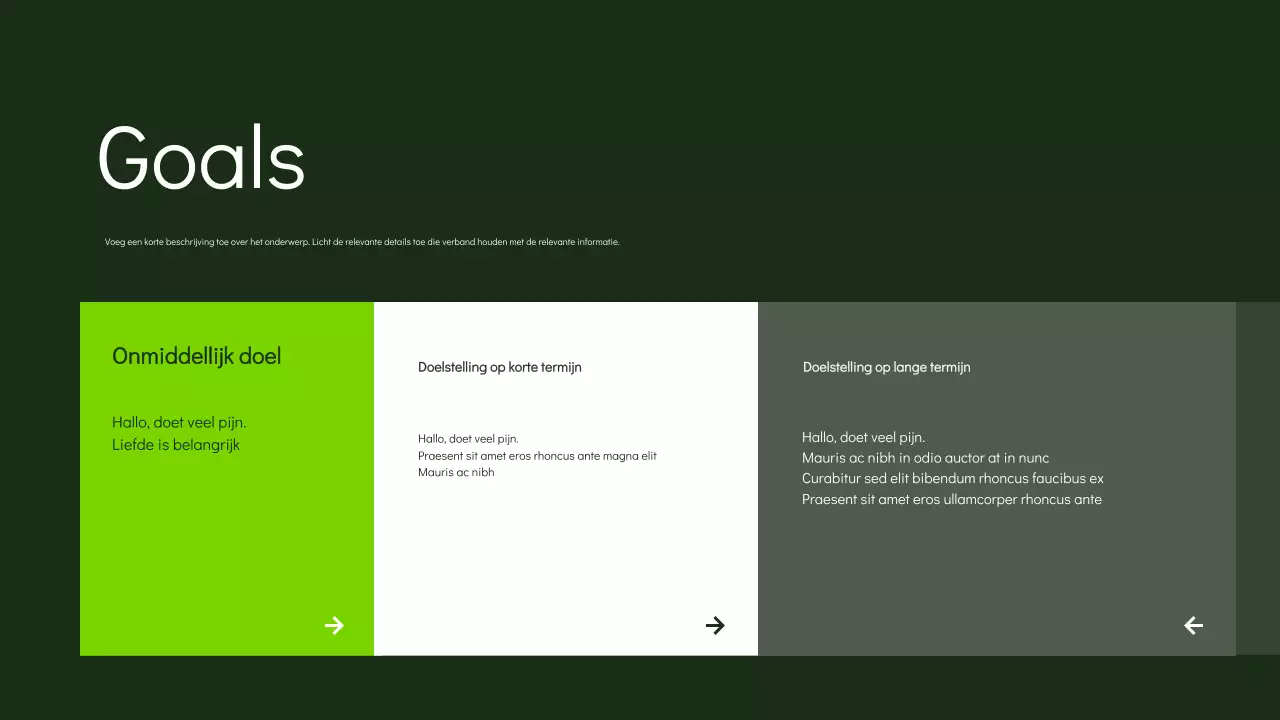 groene moderne marketingpresentatie