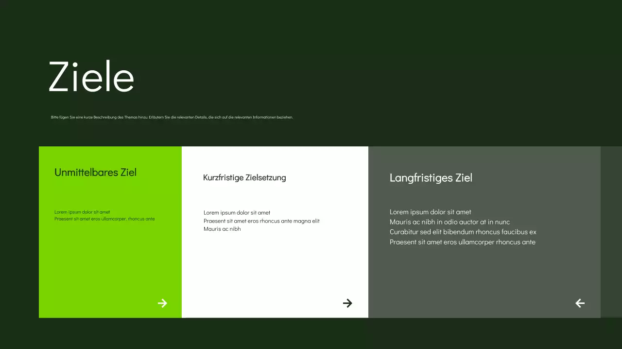 grüne moderne Marketingpräsentation