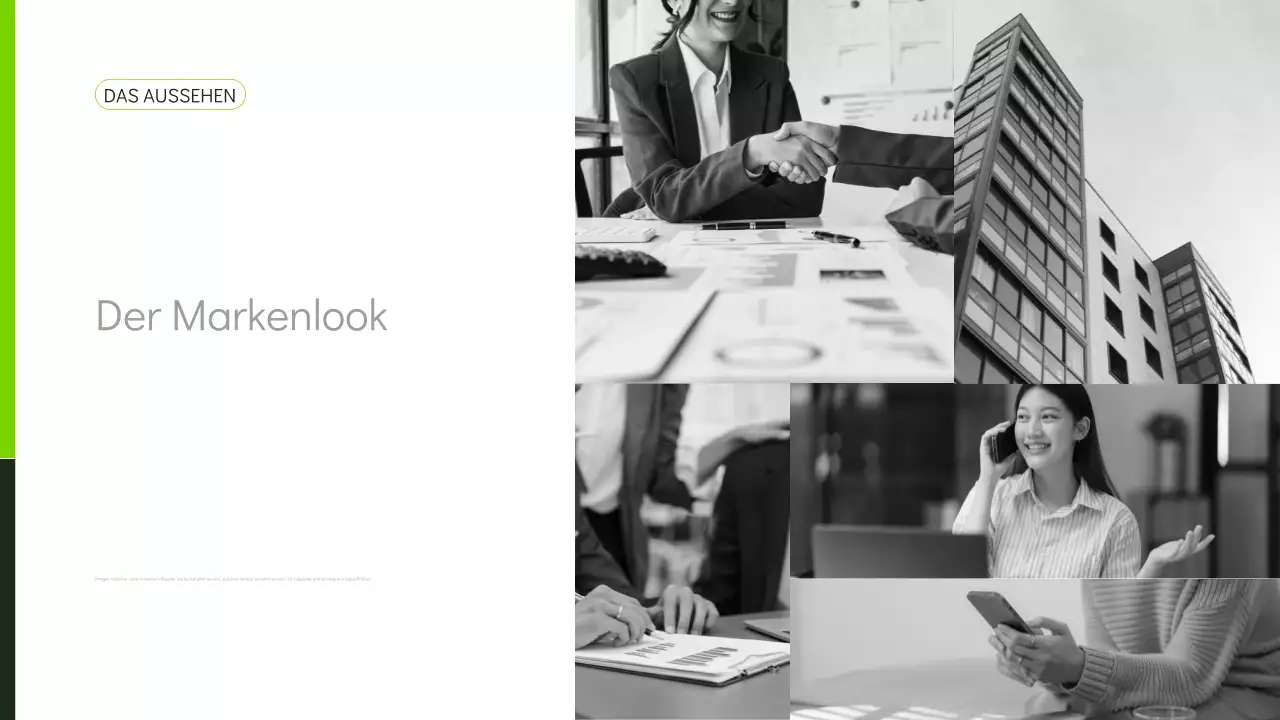 grüne moderne Marketingpräsentation